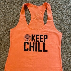 🦇 Jagermeister Promo Keep Chill Orange tank top Medium